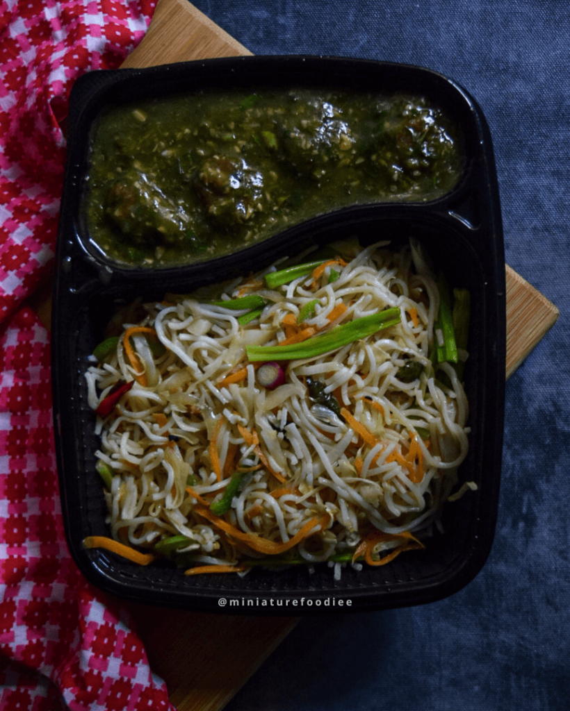 Veg Fried Rice with Paneer Chilly