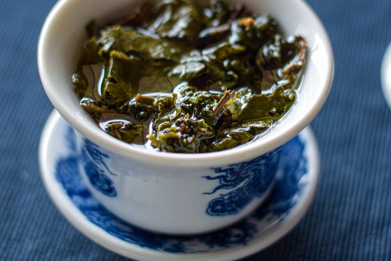 Steeped tea in a gaiwan