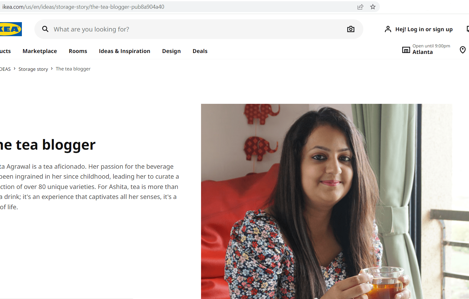 Ashita Agrawal featured on IKEA Global