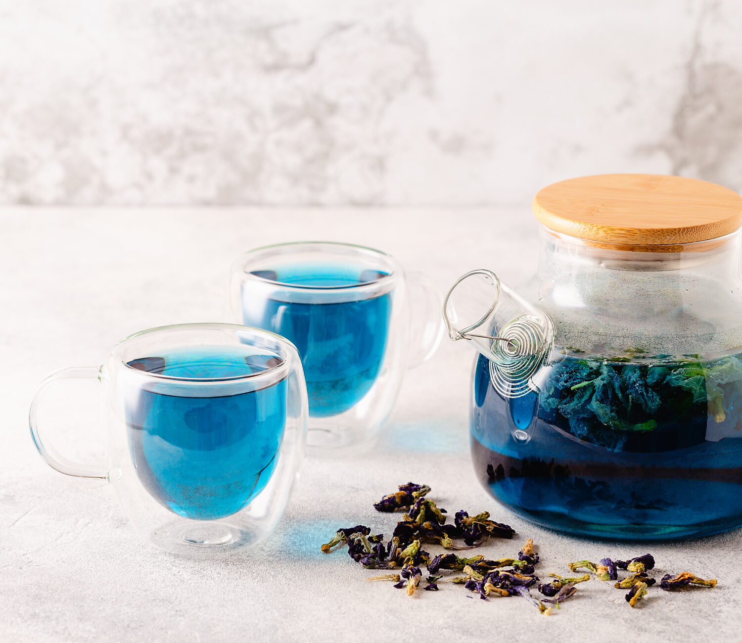 Organic blue tea